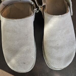 Kids Suede Slip-On Shoes - Cream